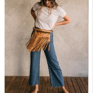 Rais case koko double fringe vida crossbody purse